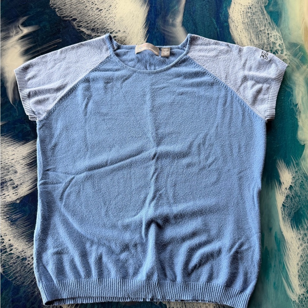 Greg Norman Collection Sky Blue Crew Neck Sweater
